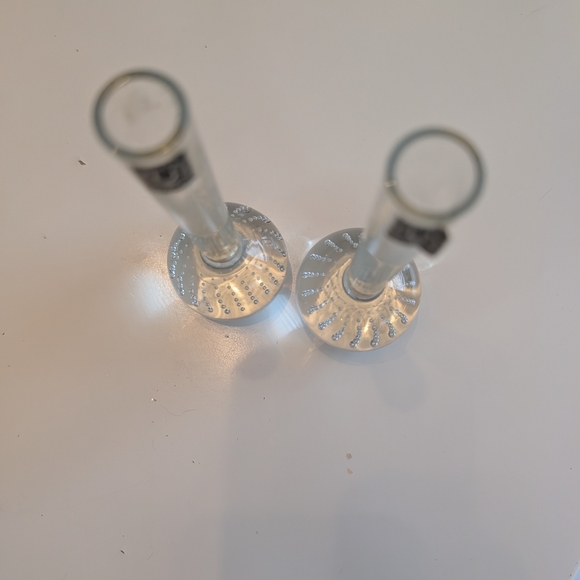 VTG 50s/60s Sweden J. Wuidart & Co — Set of 2 Clear Bubble Glass Bud Vases - Picture 9 of 15